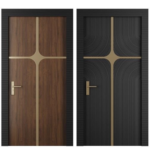 Entrance door set173 3D model 3dbrute