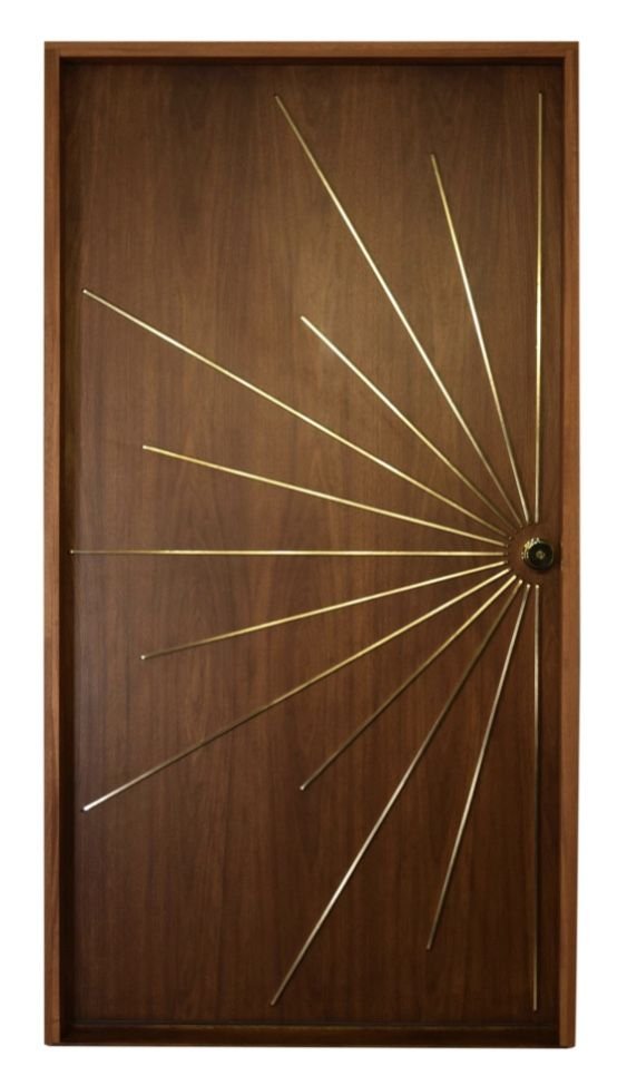 Mid century modern door