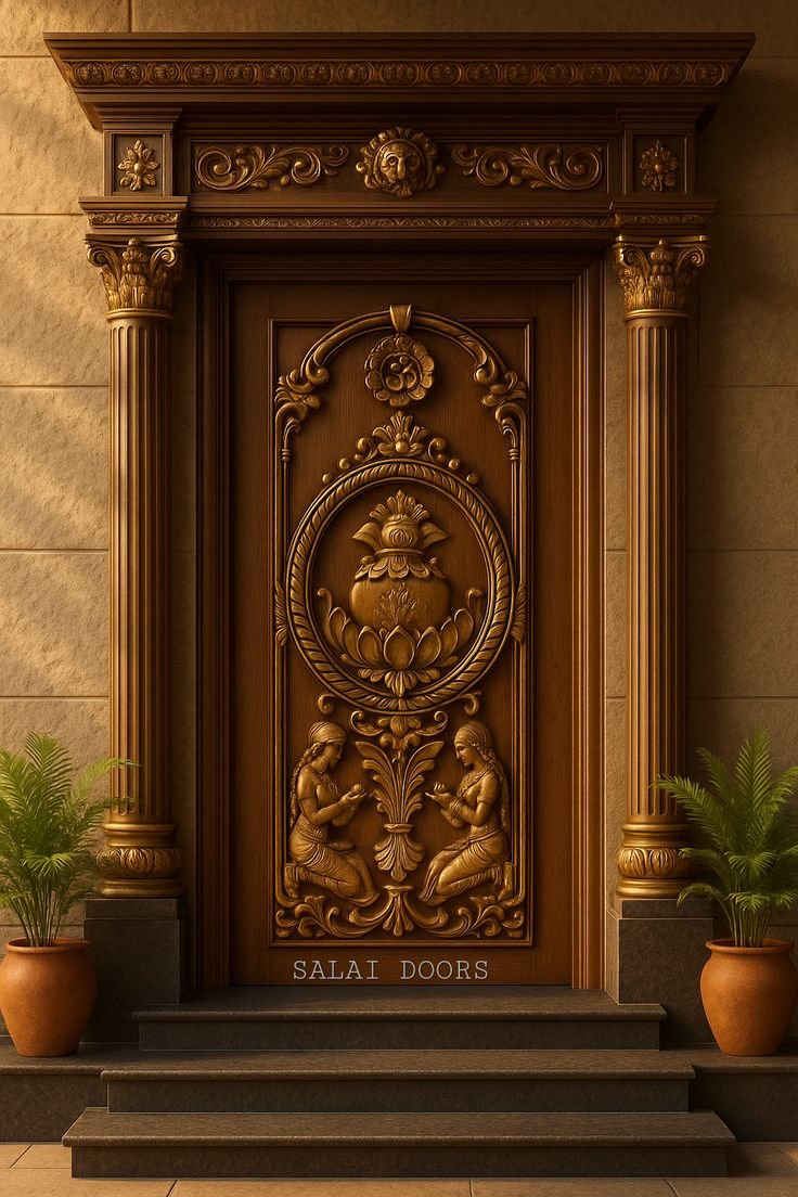 Traditional Teak Wood door