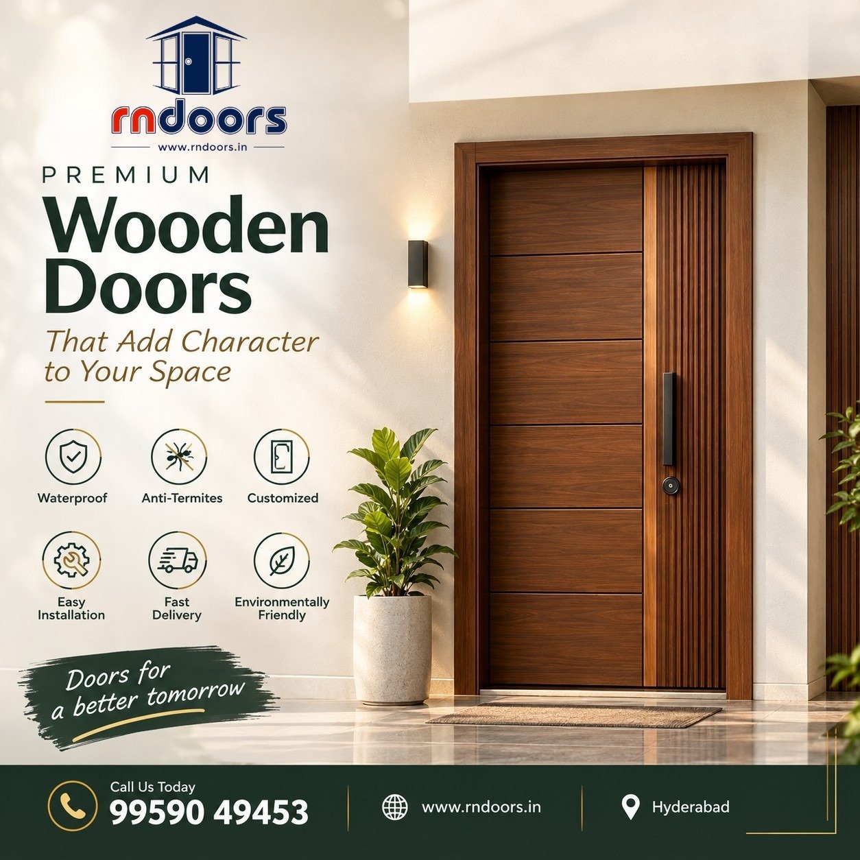 Customized Premium Door Frames for Modern Duplex Houses